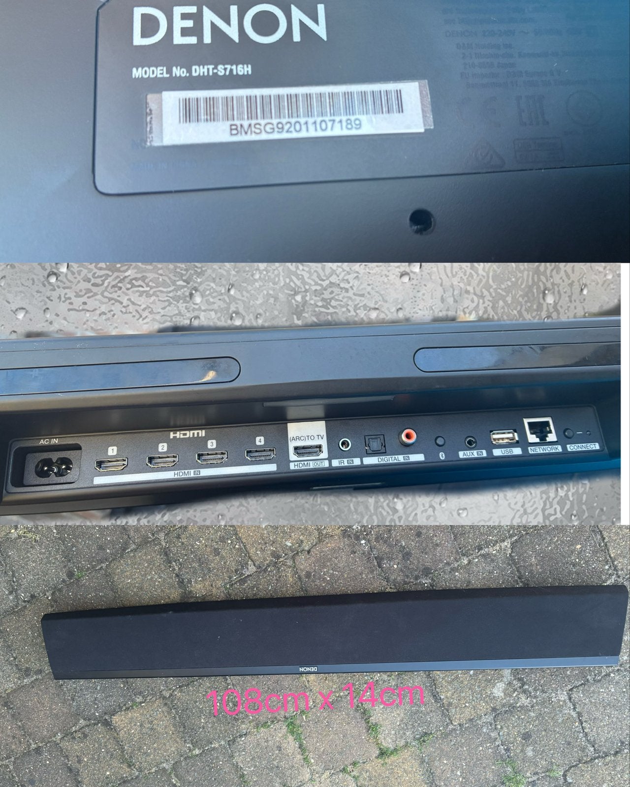 Denon DHT-S716H Soundbar en Denon Home 250 Speaker, Stereo speakers, Gebruikt, AUX-ingang, Ophalen