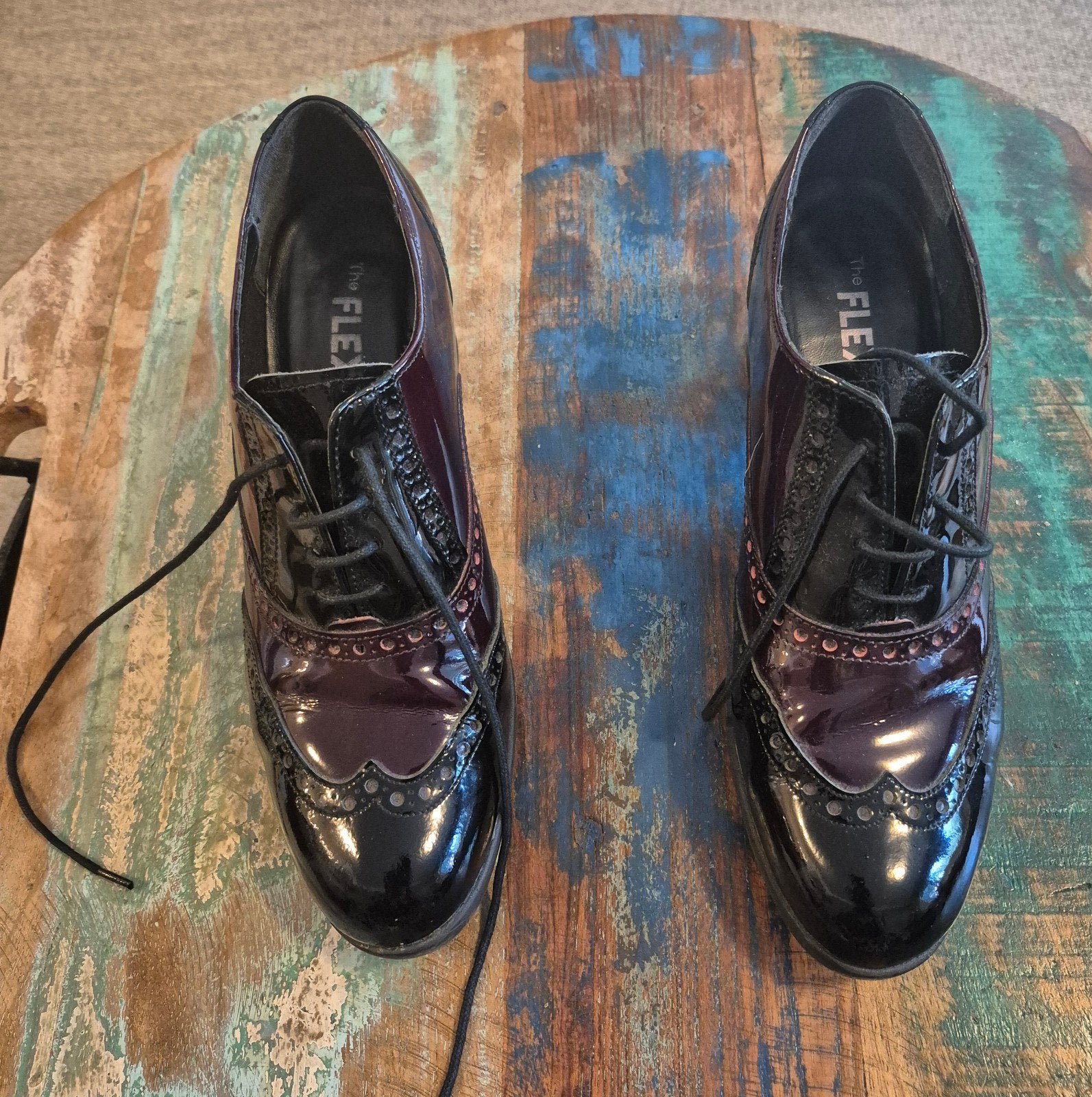 Lak leren schoenen Oxford-stijl, the Flexx, Kleding | Dames, Schoenen, The Flexx, Verzenden, Zwart, Zo goed als nieuw