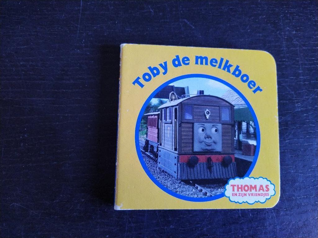 Klein kartonnen boekje thomas de trein - toby de melkboer, Ophalen of Verzenden, Gelezen, 2 tot 3 jaar