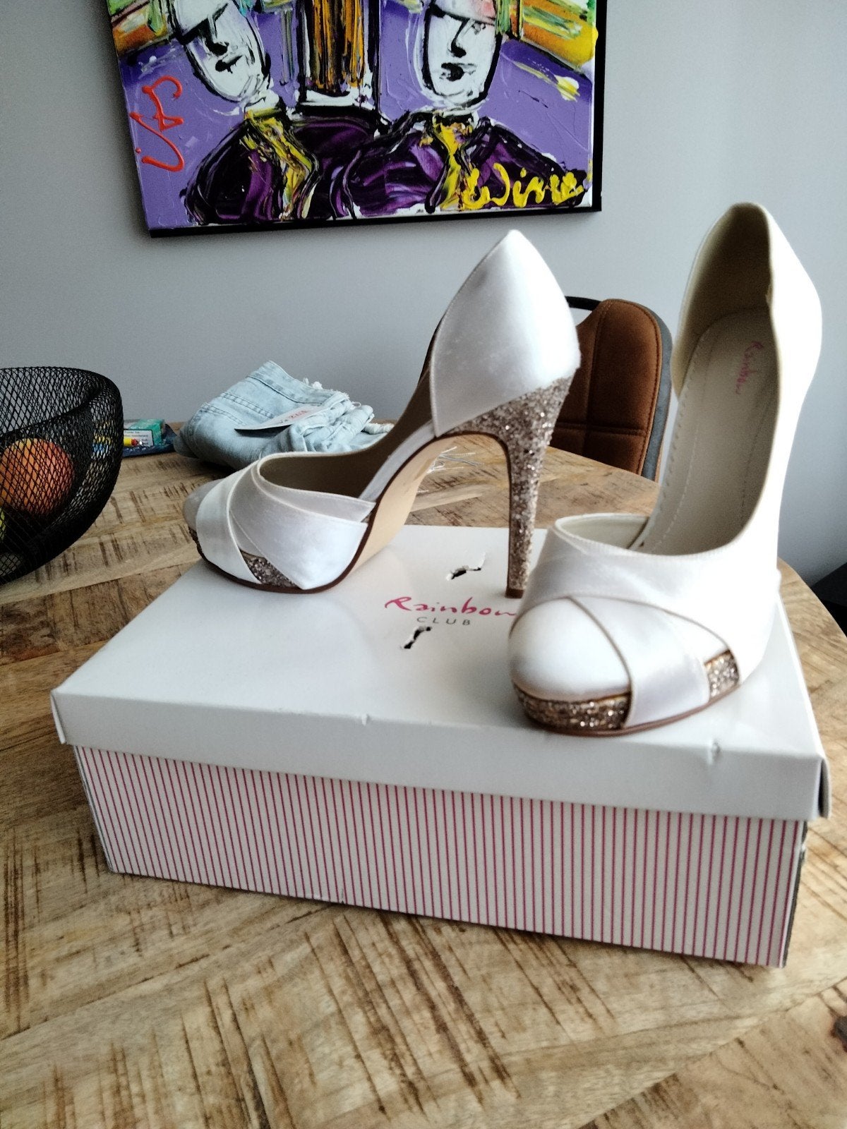 Rainbow Club bruidsschoenen maat 38 - Nieuw, Kleding | Dames, Ophalen of Verzenden, Nieuw, Wit
