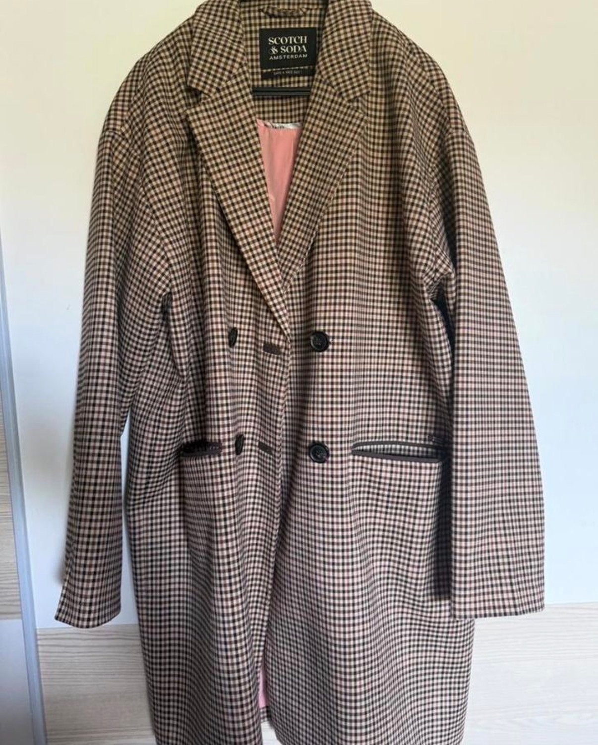Scotch & Soda Amsterdam mantel oversized blazer – als nieuw, Ophalen of Verzenden, Zo goed als nieuw, Maat 38/40 (M), Bruin