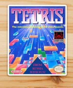 TETRIS videogame Retro Arcade Sticker GAMEBOY, Verzamelen, Stickers, Verzenden, Nieuw, Bedrijf of Vereniging