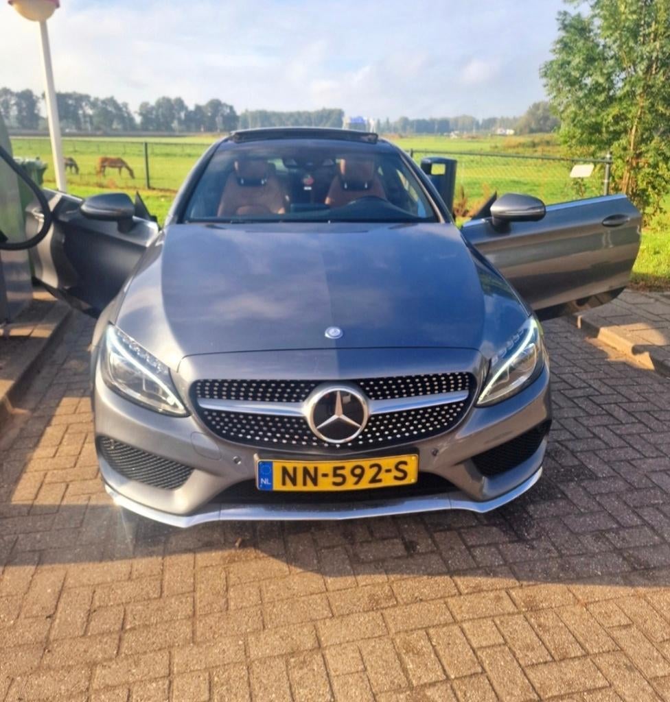 Mercedes-Benz C-Klasse 2.1 C220 D Coupe AUT 2017 Grijs, Automaat, Achterwielaandrijving, 1800 kg, 4 cilinders