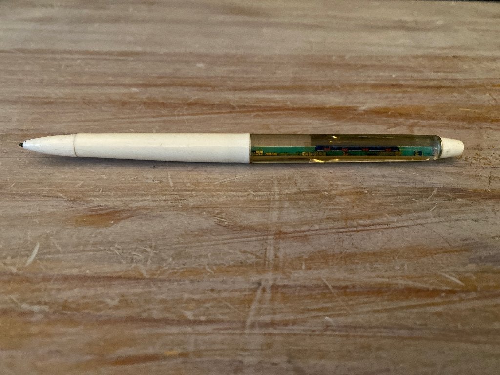 Vintage balpen, pen RET, Rotterdam, floating pen, Ophalen of Verzenden, Zo goed als nieuw, Balpen, Overige merken