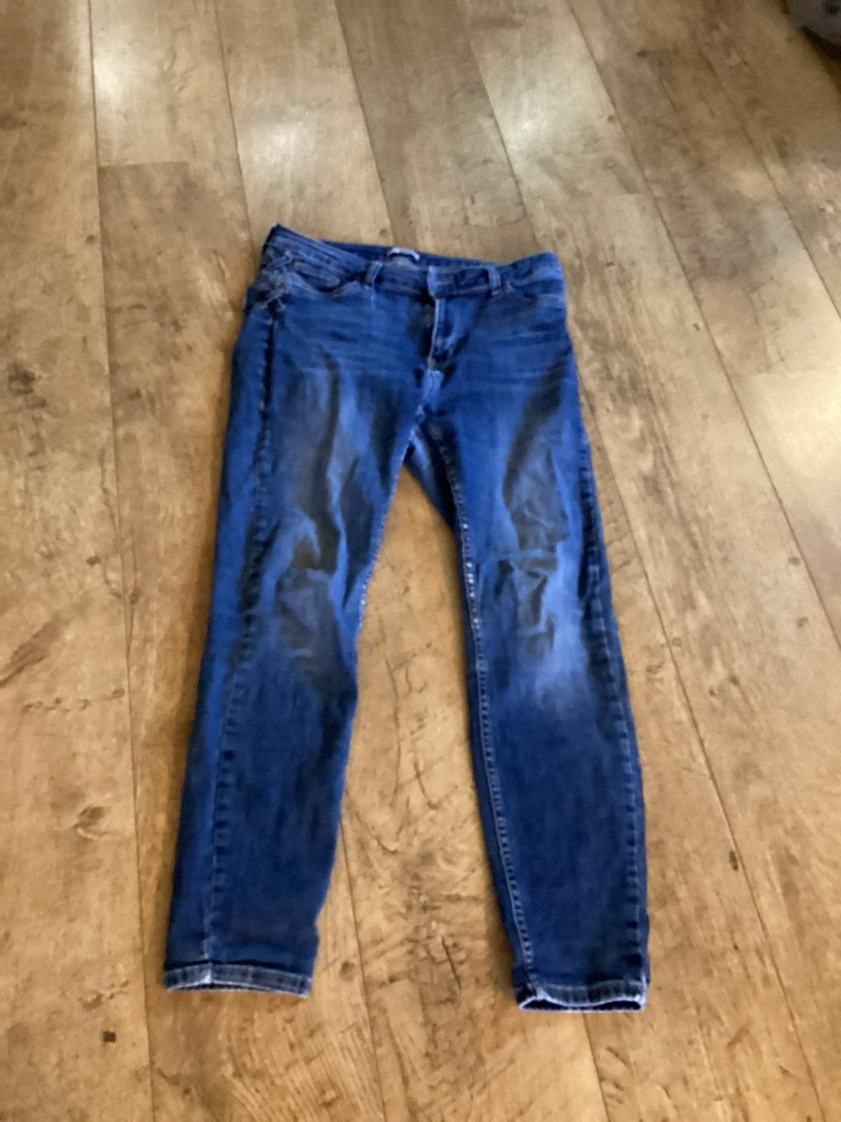 Blauwe spijkerbroek maat 40 voor volwassenen, Ophalen, Gedragen, Blauw, W30 - W32 (confectie 38/40)