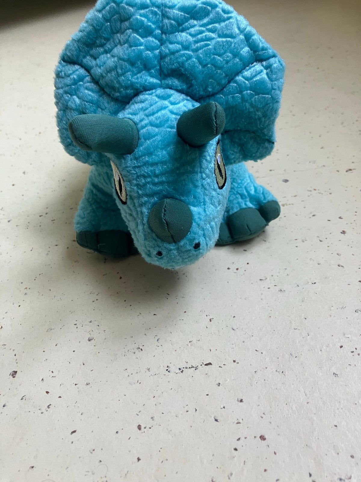 Blauwe Triceratops Knuffel - Zo goed als nieuw, Overige merken, Blauw, Ophalen of Verzenden, Zo goed als nieuw