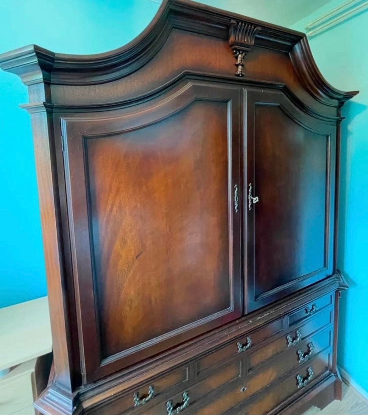 Antieke Mahoniehouten Kast: Kabinet- Klassiek Design, Antiek en Kunst, Antiek | Meubels | Kasten, Ophalen