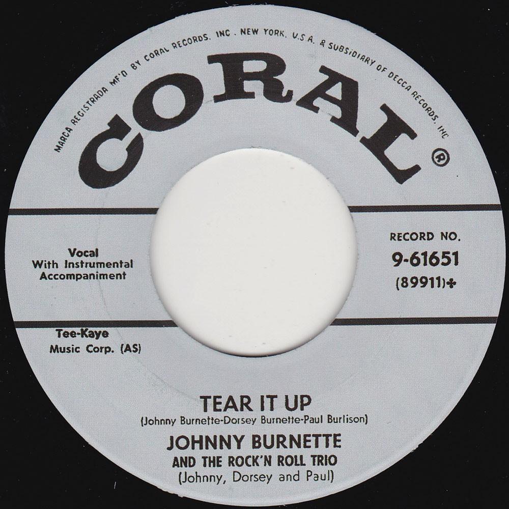 Johnny Burnette - Tear It Up 7" (rockabilly), Cd's en Dvd's, Vinyl Singles, 7 inch, Single, Ophalen of Verzenden, Pop
