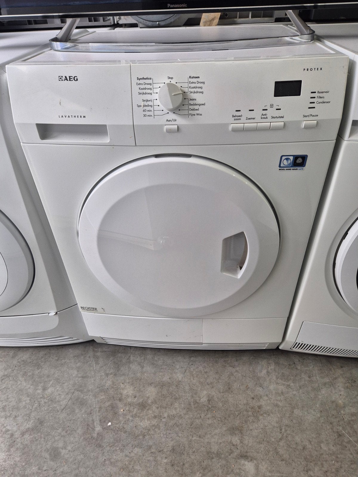 AEG Condensdroger - Bezorging mogelijk!, Ophalen, 6 tot 8 kg, Zo goed als nieuw, 85 tot 90 cm