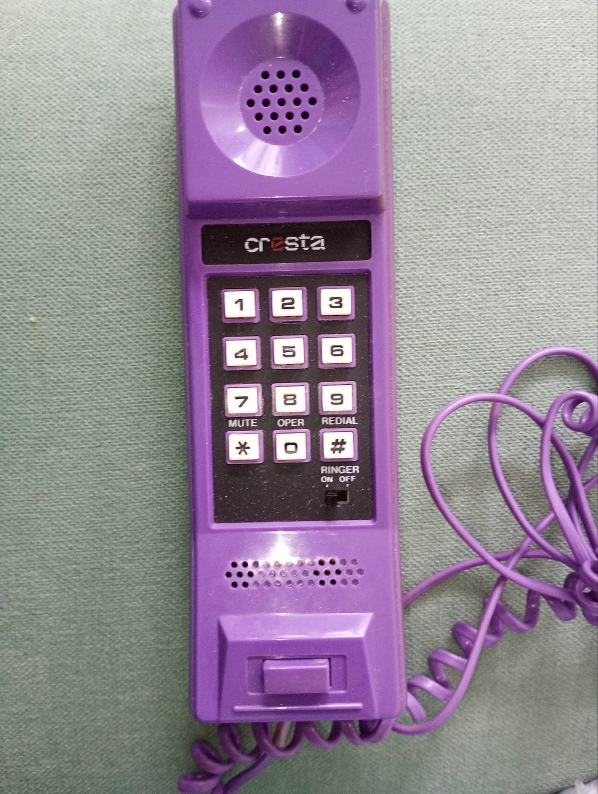 Vintage Cresta Milka Lila Pause Telefoon - Paars, Ophalen of Verzenden, Gebruikt