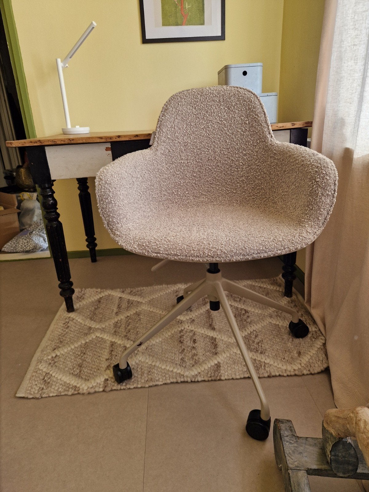 Zuiver Albert Kuip Office Bureaustoel - Beige, Huis en Inrichting, Ophalen, Zo goed als nieuw, Grijs, Bureaustoel