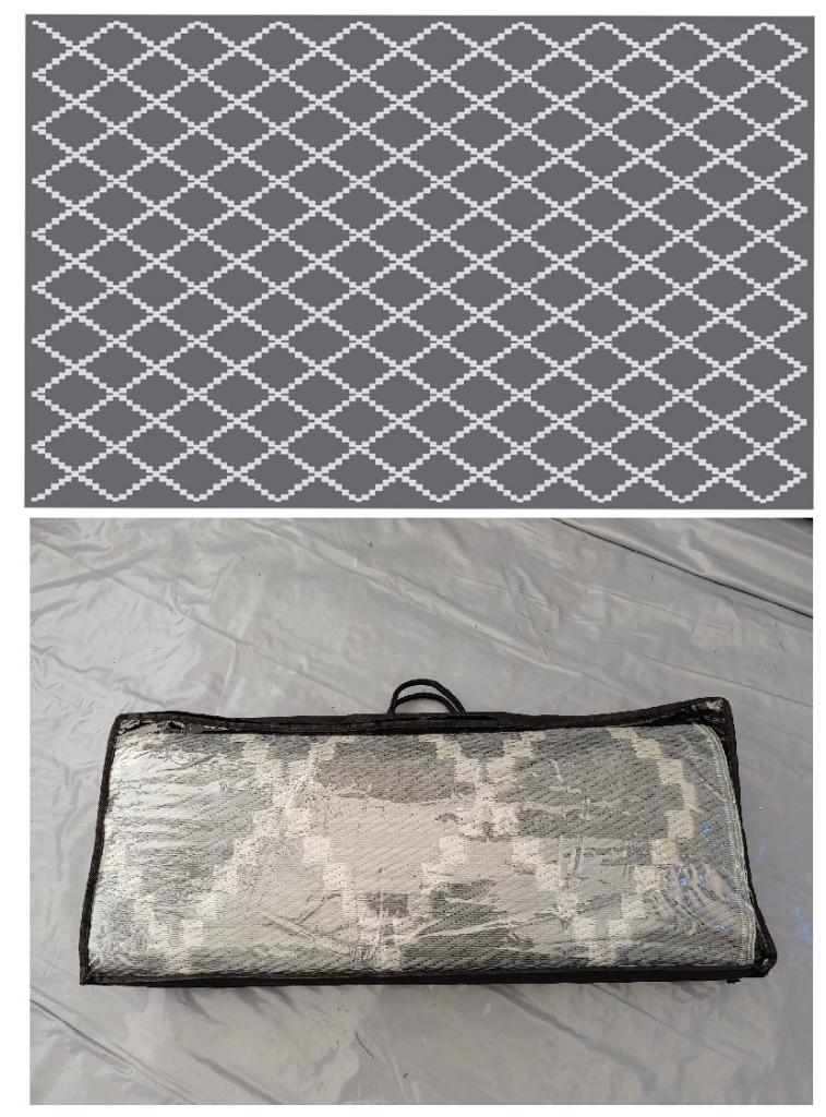 Tenttapijt / buitentapijt (Obelink patio mat Diamond ), Ophalen of Verzenden, Gebruikt