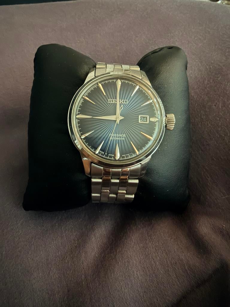 Seiko presage automatic horloge, Ophalen, Zo goed als nieuw, Staal, Seiko