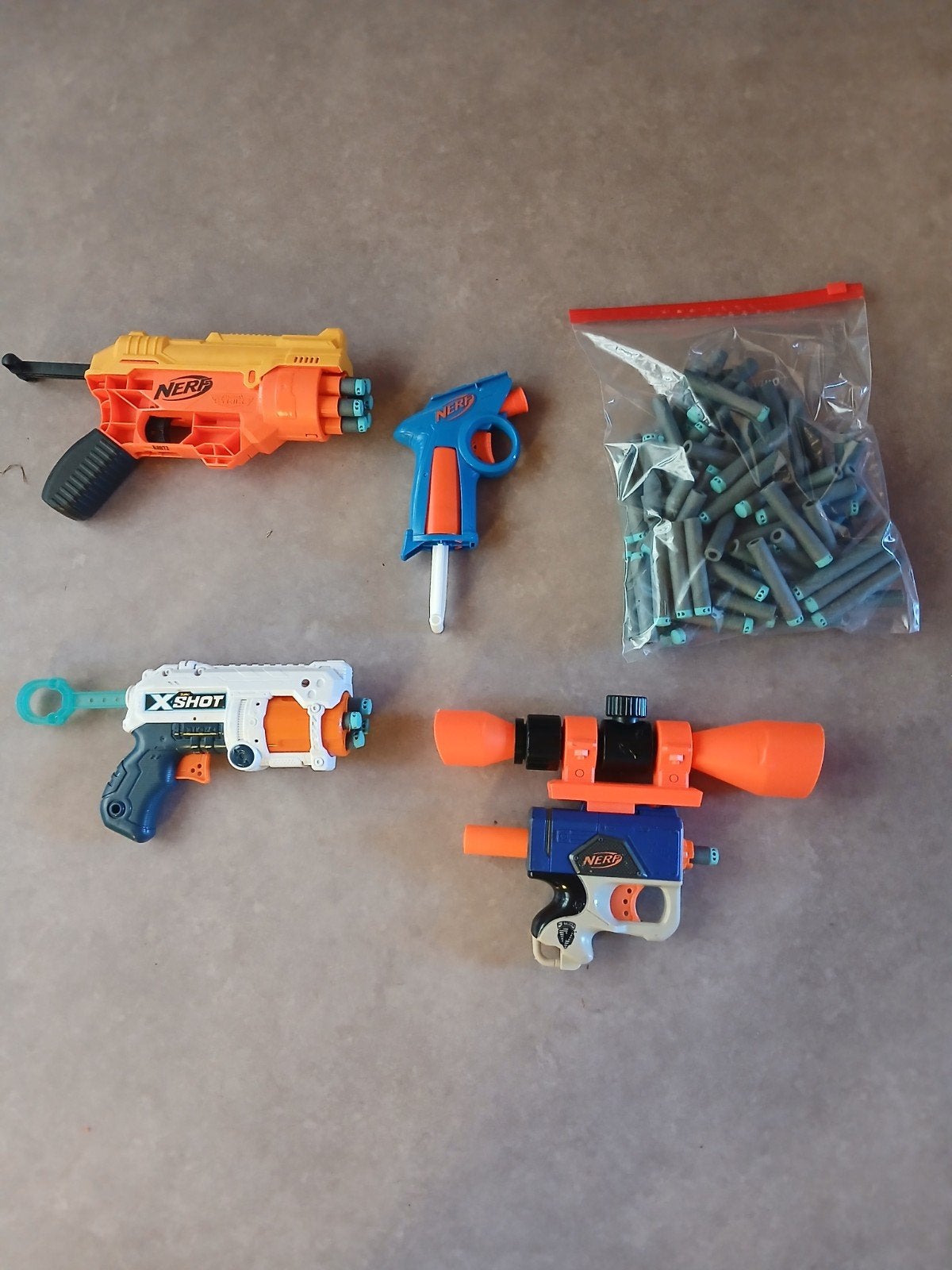 Nerf en X-Shot Blaster Set met Extra Darts, Ophalen