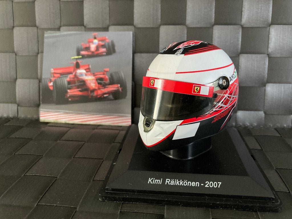 ✅ Kimi Räikkönen 2007 1:5 helm Ferrari F1 World Champion, Ophalen of Verzenden, Nieuw, Formule 1