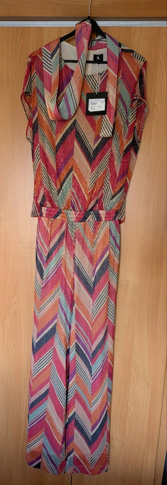 Nieuwe K-Design Jumpsuit ( €134,95) - Maat L, Kleding | Dames, Meerkleurig, Maat 42/44 (L), Nieuw, Ophalen of Verzenden