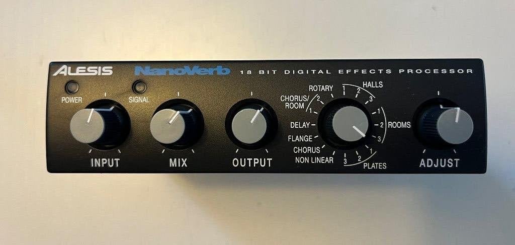 Alesis NanoVerb 18 Bit Digitale Effectprocessor, Ophalen of Verzenden, Gebruikt, Delay of Echo