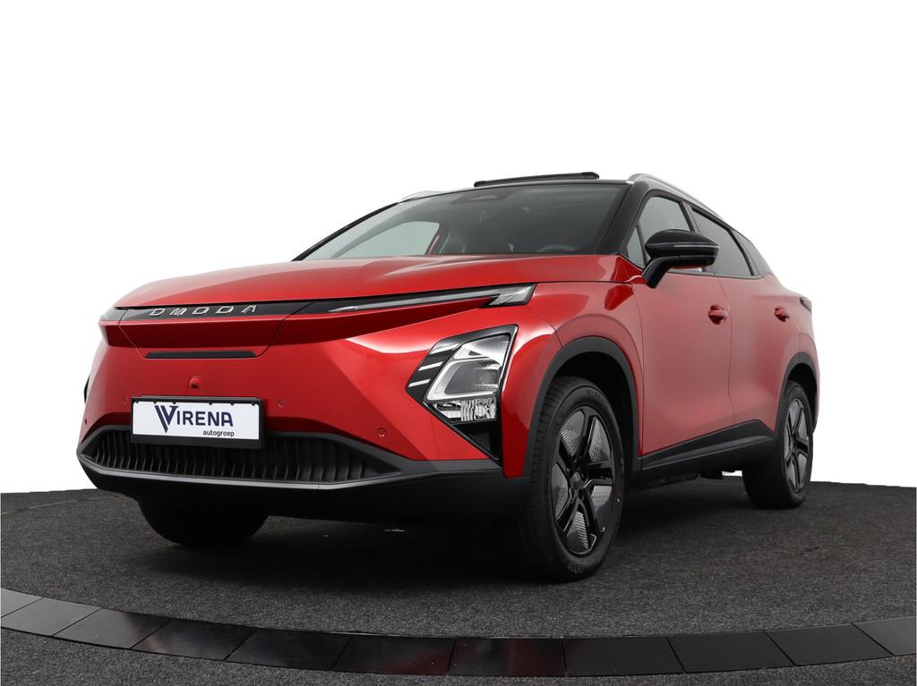 Omoda 5 EV Premium 61 kWh - Kantel/Schuifdak - Adaptieve Cru, Auto's, Overige Auto's, 12 maanden, Zwart, Leder, Elektrisch