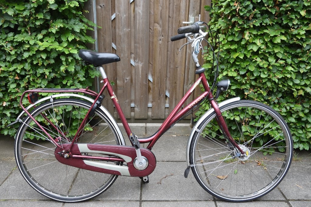 Union Strada damesfiets frame=57cm 28inch 3speed., Versnellingen, 56 cm of meer, Zo goed als nieuw, Trommelrem