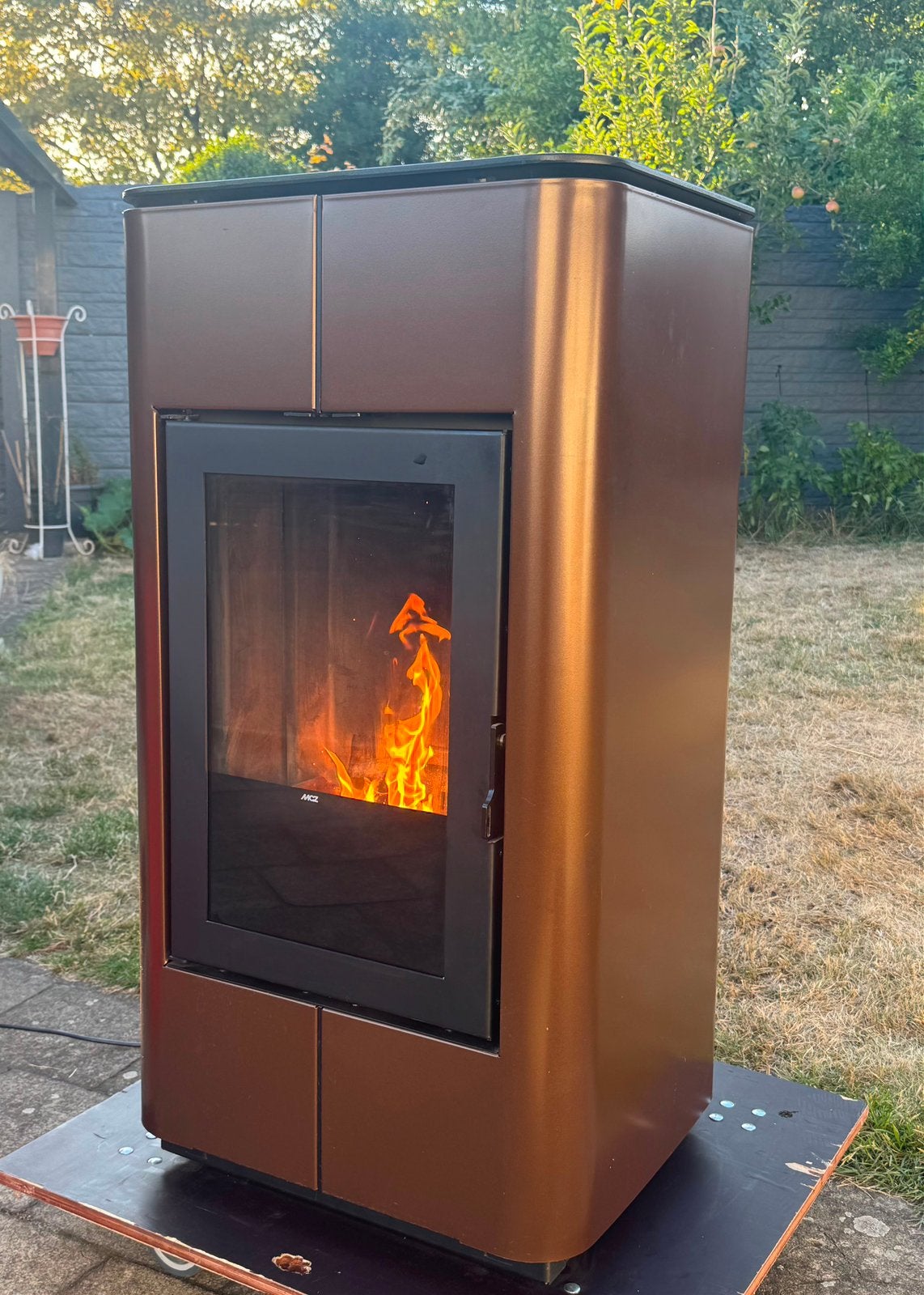 Pelletkachel MCZ Tray Natural 8 kW met afstandsbediening, Huis en Inrichting, Kachels, Ophalen, Zo goed als nieuw, Overige brandstoffen