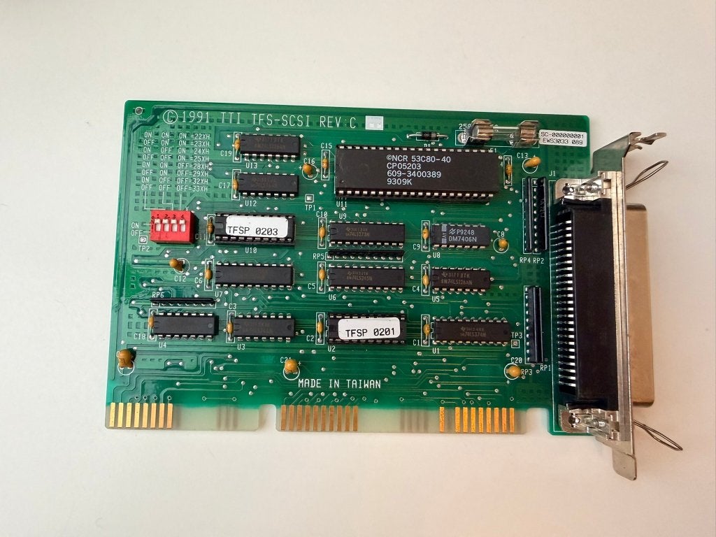 TTI TFS-SCSI Rev. C 8-bit ISA SCSI-kaart (NCR 53C80), Verzenden