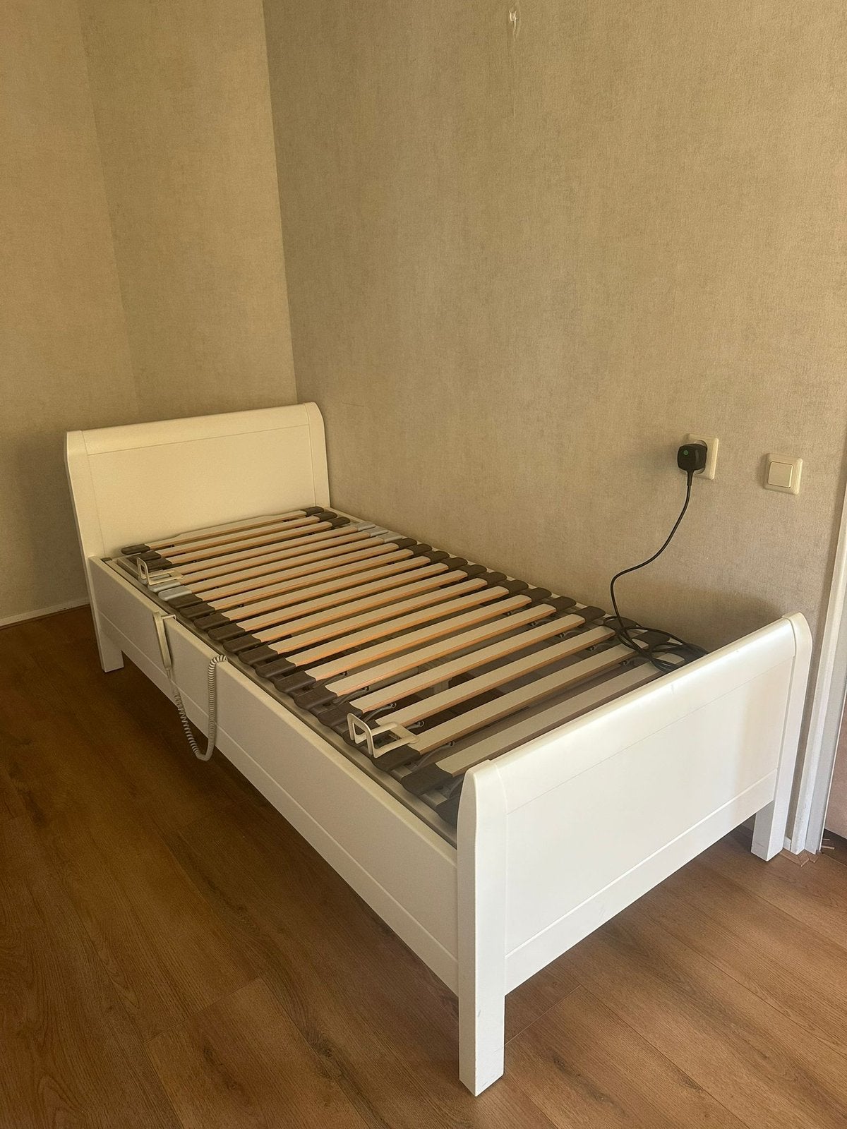 SENIOREN BED 90/200, Huis en Inrichting, Slaapkamer | Bedden, 90 cm, Eenpersoons, Wit, Ophalen of Verzenden