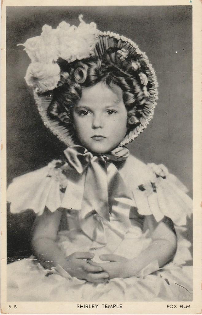 SHIRLEY TEMPLE, Kinder filmster, 7 kaarten ca. 1935-40, Ophalen of Verzenden, 1920 tot 1940, Ongelopen, Overige thema's
