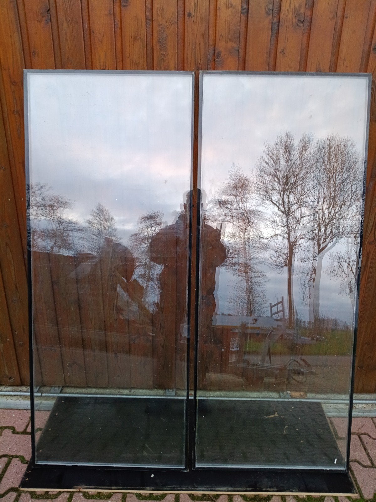 Dubbel glas. Maat: 1535 x 625 x 16 mm, Ophalen, Overige materialen, Gebruikt, -