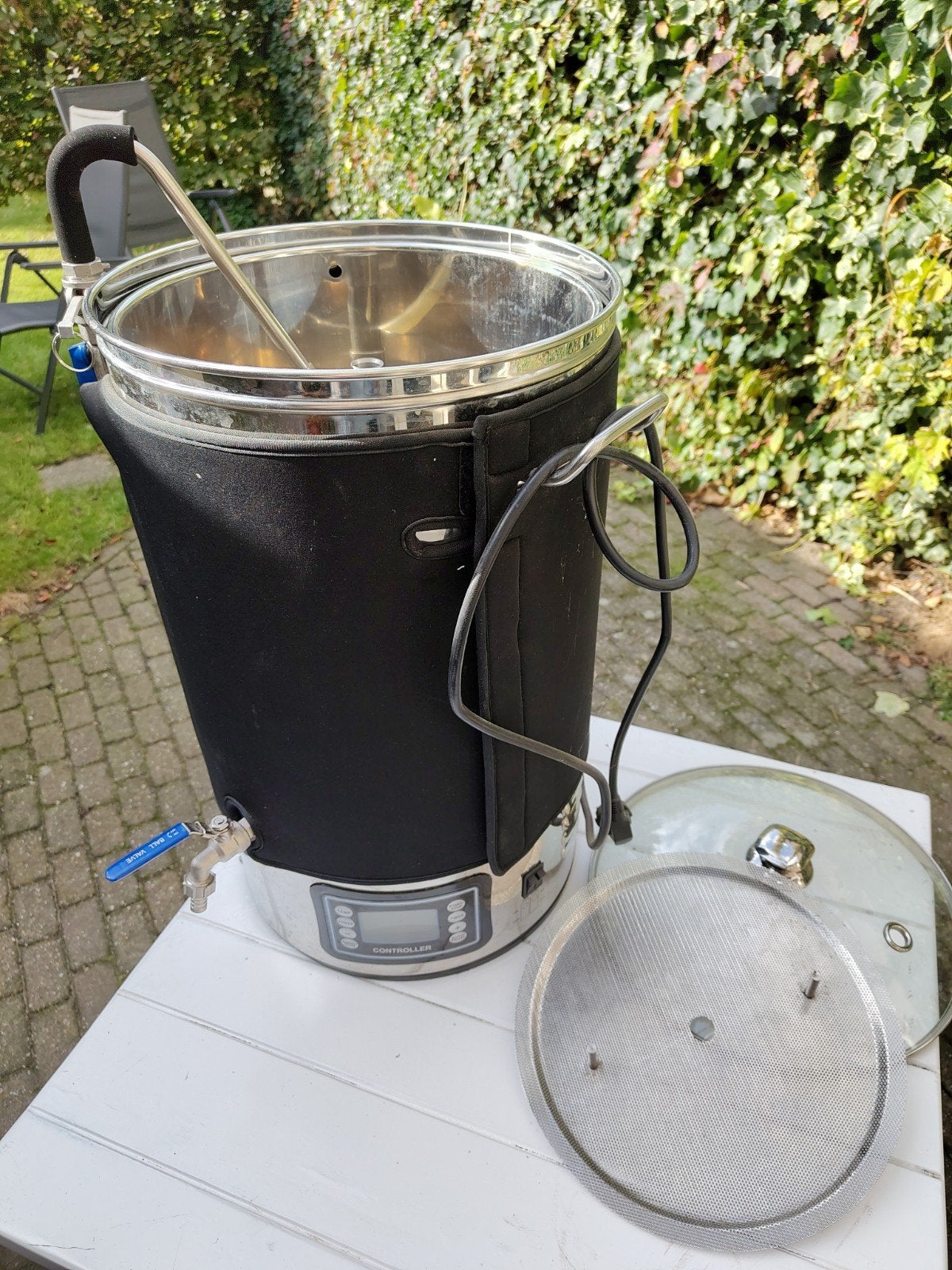Bierbrouwinstallatie met Electrische Arsegan brouwketel, Ophalen, Gebruikt