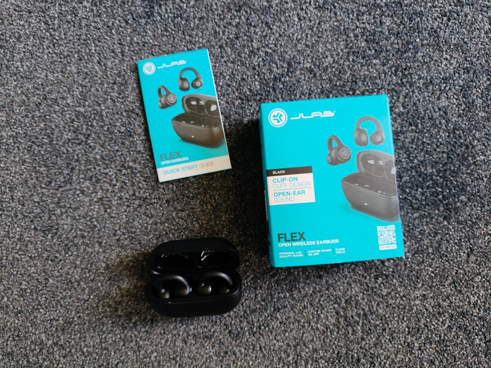 JLab Flex Open Wireless Earbuds - Zo goed als nieuw, Audio, Tv en Foto, Koptelefoons, Overige merken, Support@jlabaudio.com, 2281 Las Palmas Dr, Carlsbad, CA 92011, USA