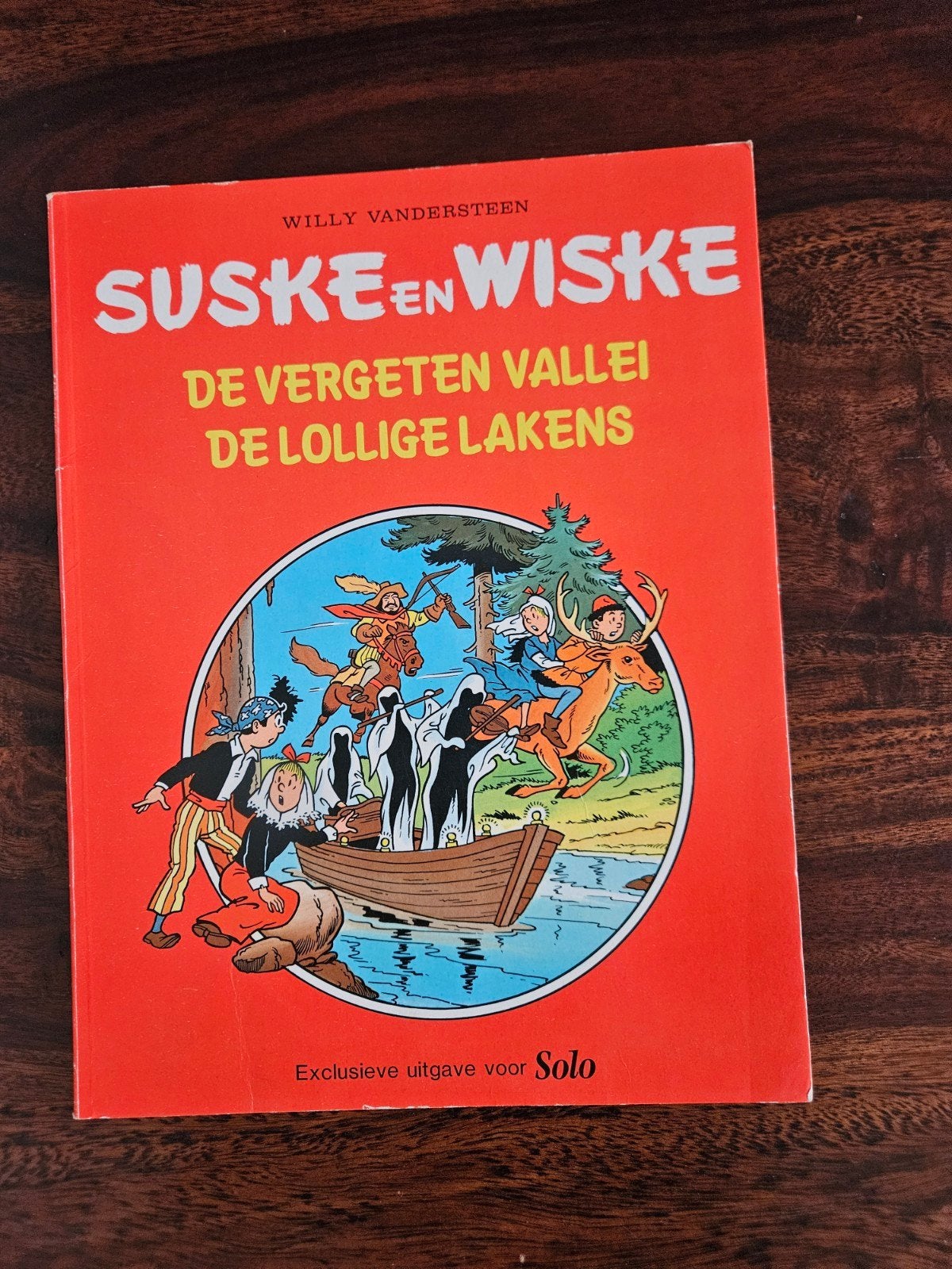 Suske en Wiske - De Vergeten Vallei / De Lollige Lakens, Eén stripboek, Ophalen of Verzenden, Zo goed als nieuw, Willy Vandersteen