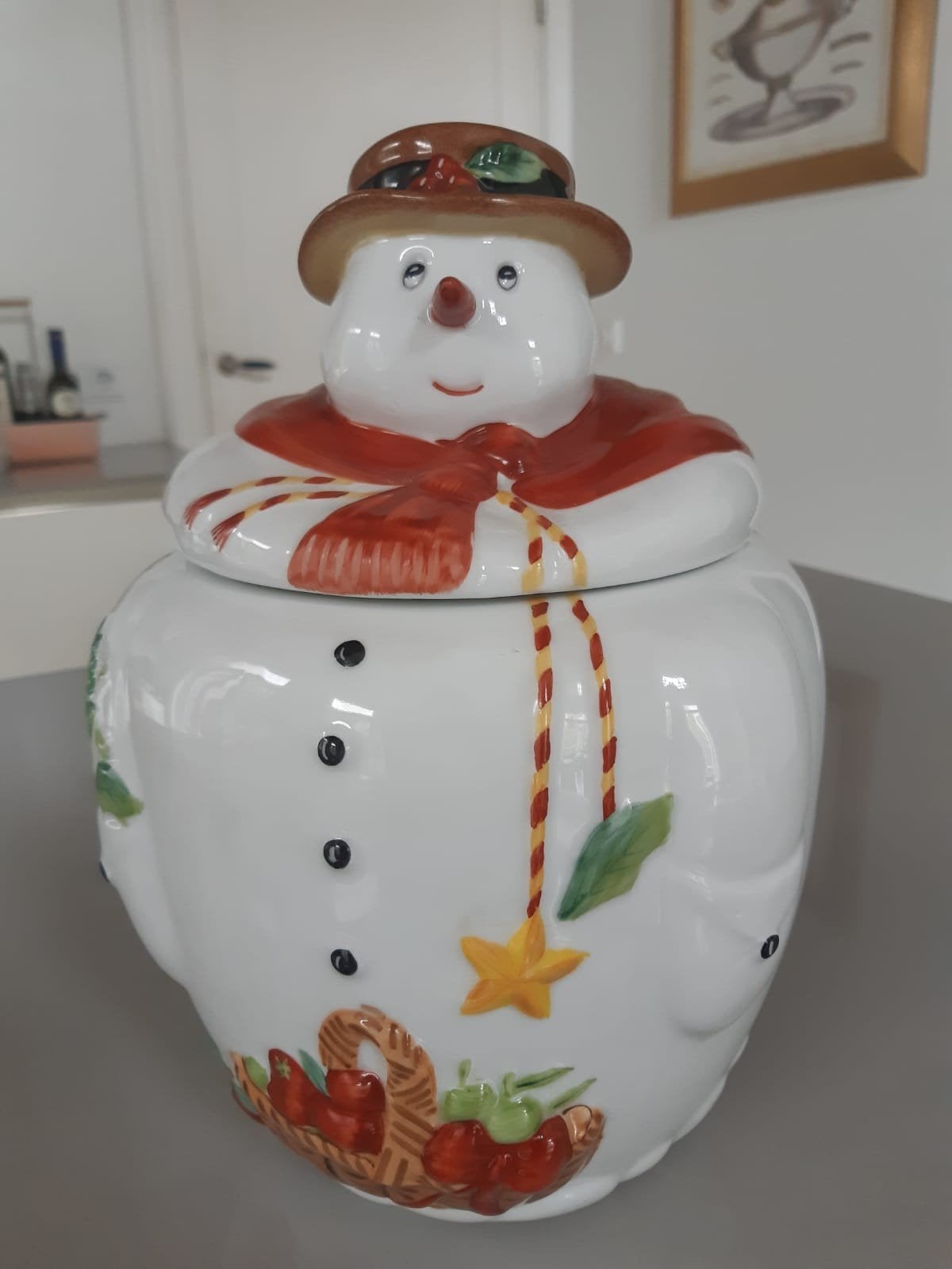 Sneeuwpop Koekpot Villeroy en Boch in nieuwstaat, Diversen, Ophalen of Verzenden