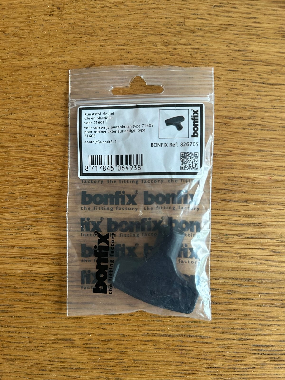 Bonfix kunststof sleutel voor vorstvrije buitenkraan type 71, Doe-het-zelf en Verbouw, Sanitair, Ophalen, Nieuw, Kraan