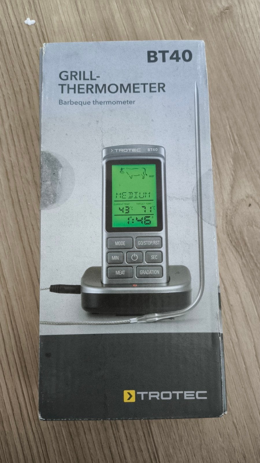 Trotec BT40 Grill- en Barbecue Thermometer, Ophalen of Verzenden, Nieuw, Trotec