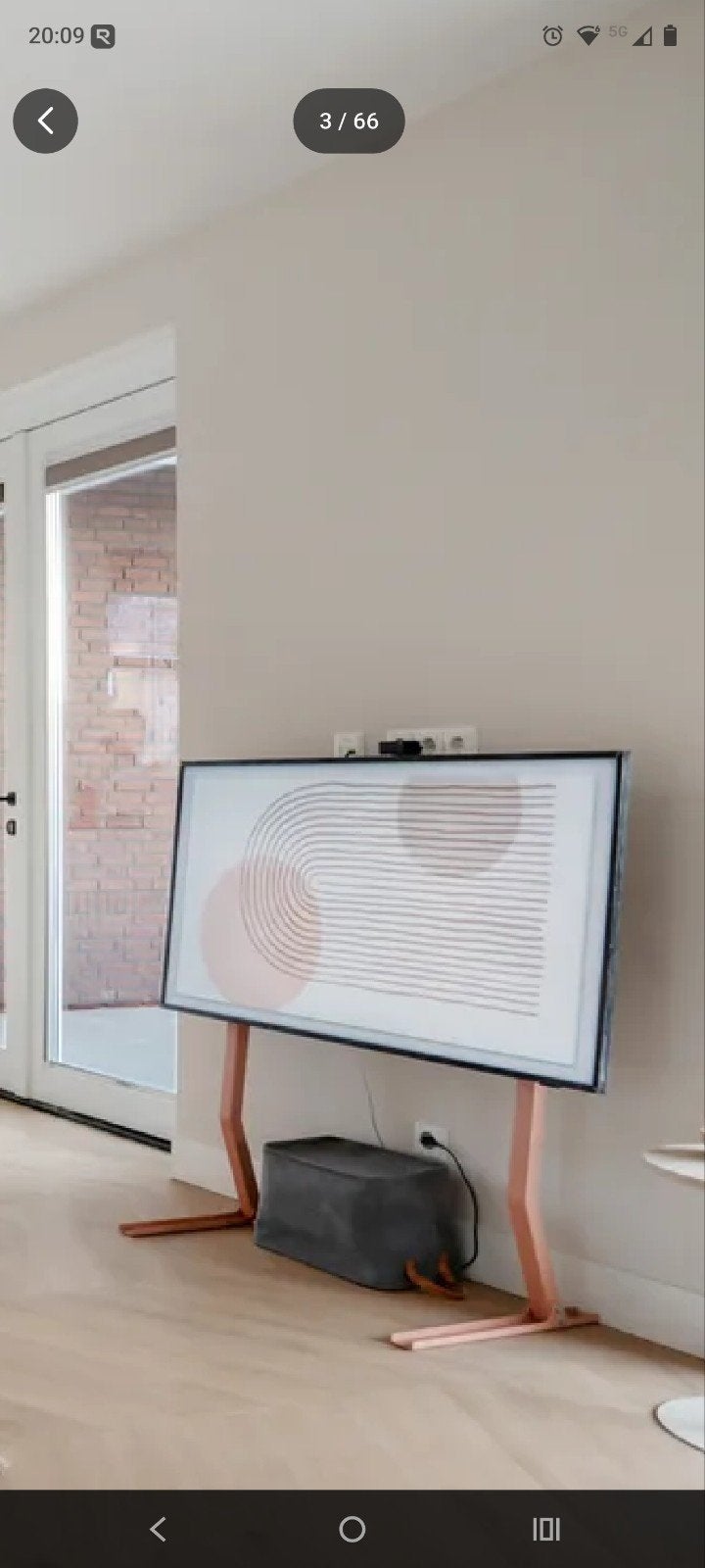 Pedestral bendy tv standaard universeel, Ophalen, Zo goed als nieuw