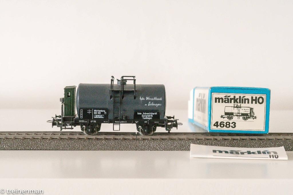 Marklin 4683 ketelwagen met remmershuis NIEUW in ovp (1x), Ophalen, Wisselstroom, Märklin, Nieuw
