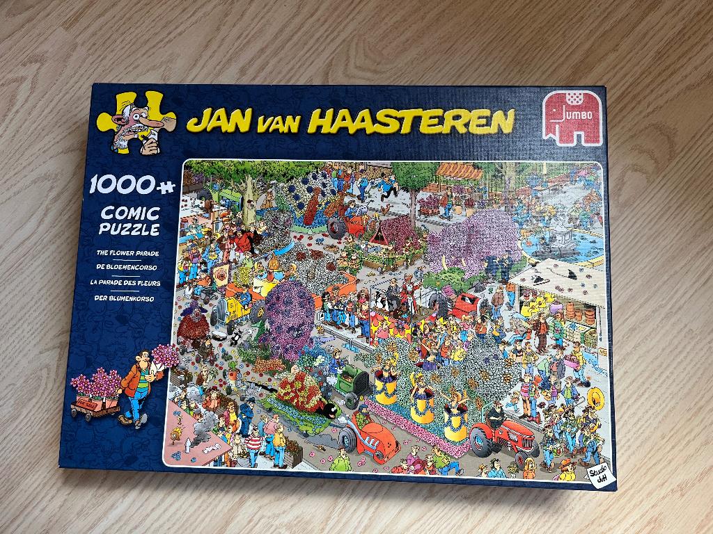 Jan van Haasteren- Bloemencorso, Ophalen, 500 t/m 1500 stukjes, Gebruikt, Legpuzzel