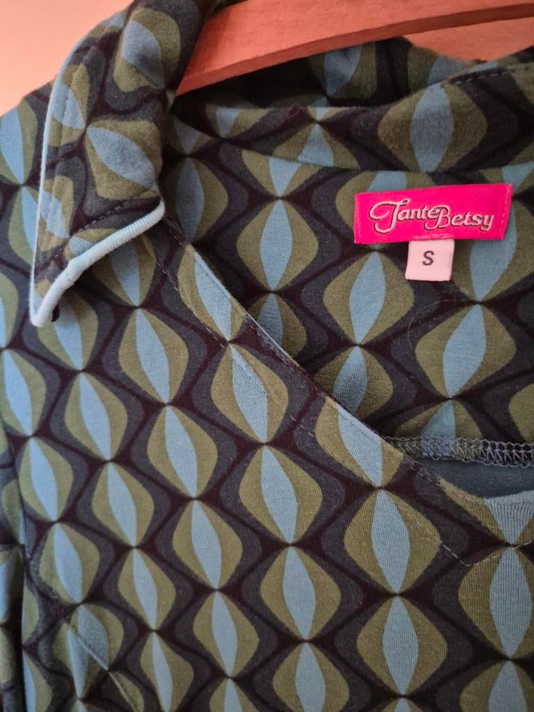 Tante Betsy jurkje/tuniek met zakken, Ophalen of Verzenden, Zo goed als nieuw, Blauw, Boven de knie