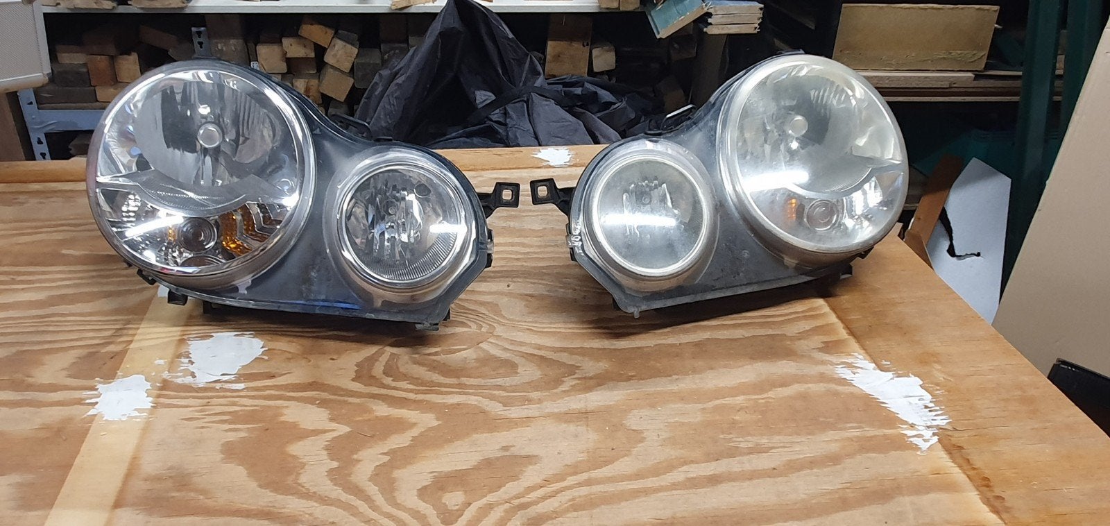 Koplampen set vw polo 9n, Ophalen, Gebruikt, Volkswagen
