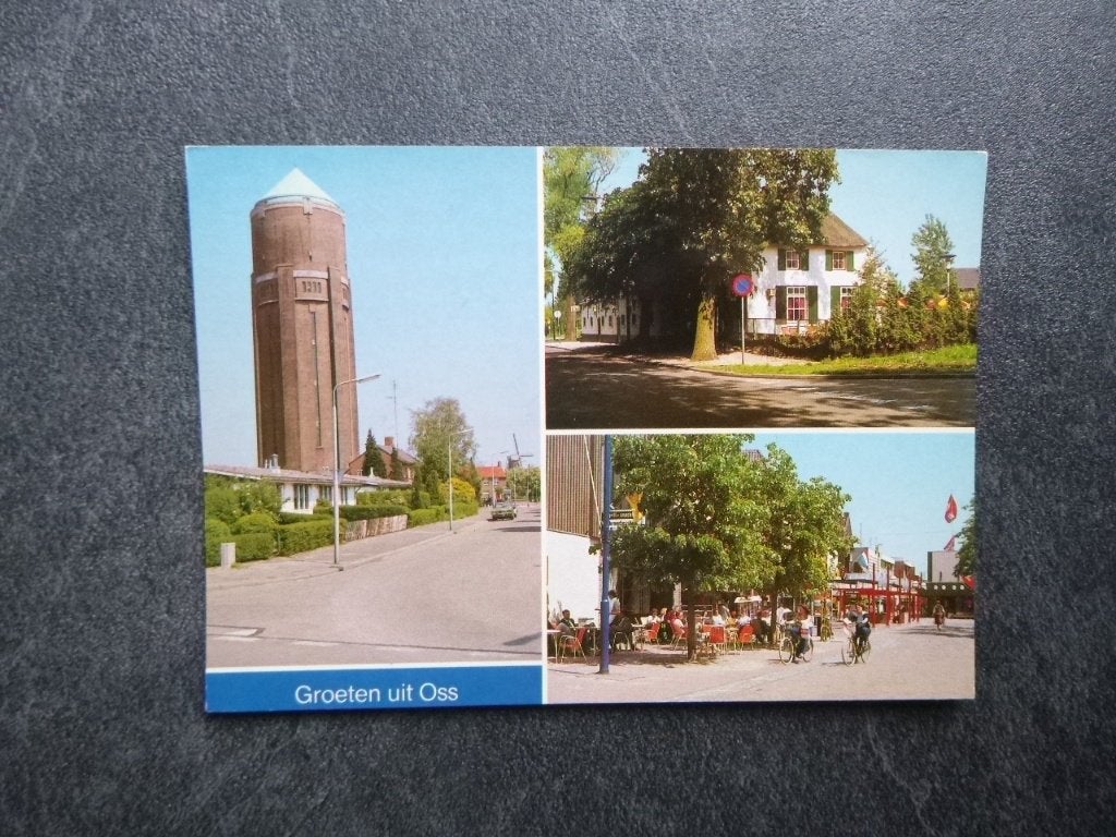 Oss, groeten uit /watertoren 1983, Verzenden, 1980 tot heden, Gelopen, Noord-Brabant