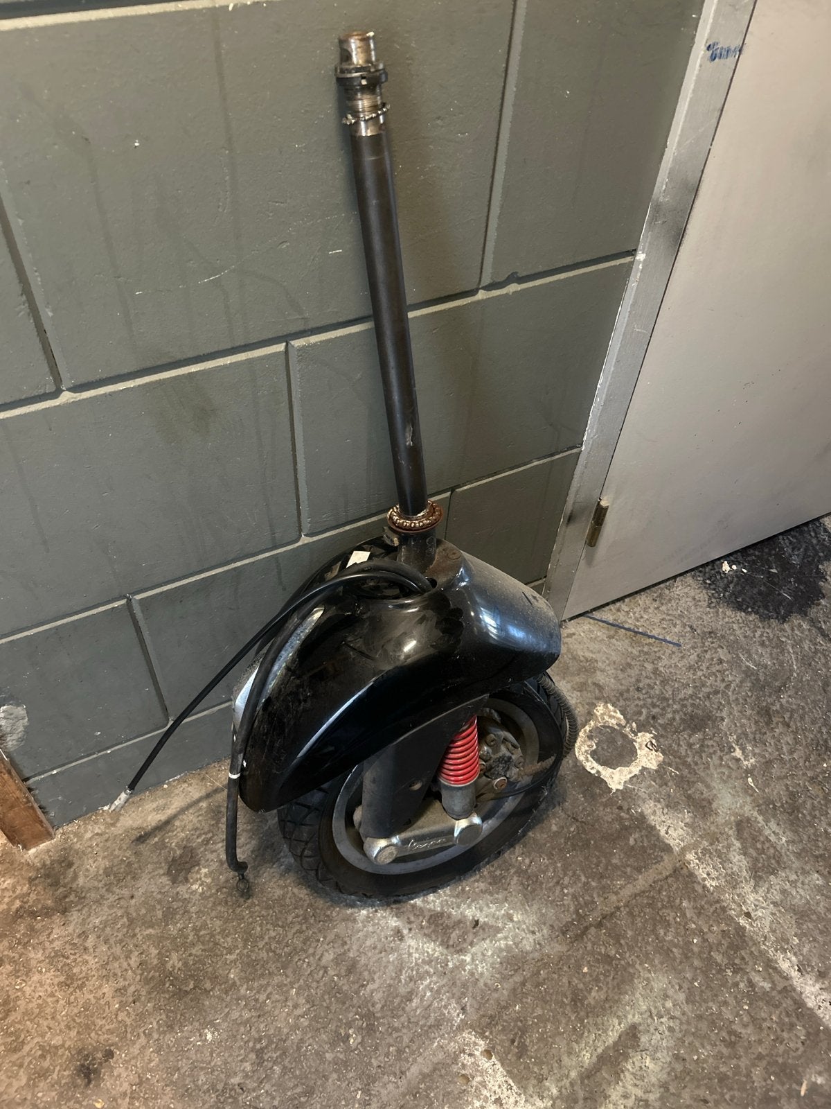 Vespa S / LX voorvork met wiel en spatbord, Ophalen, Gebruikt, Overige typen, Vespa