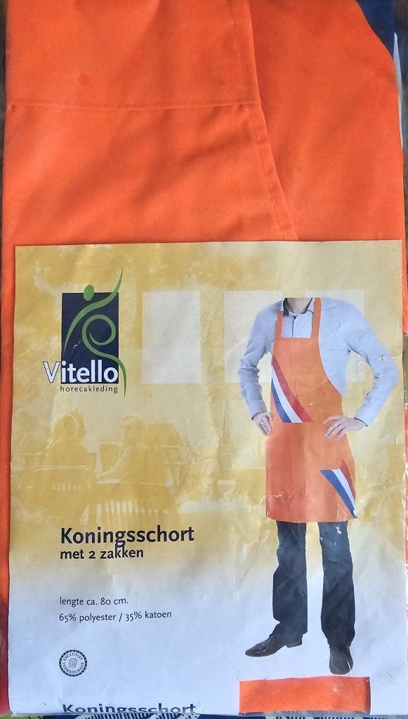 WK bbq schort oranjekoorts, Verzenden, Nieuw, Vitello