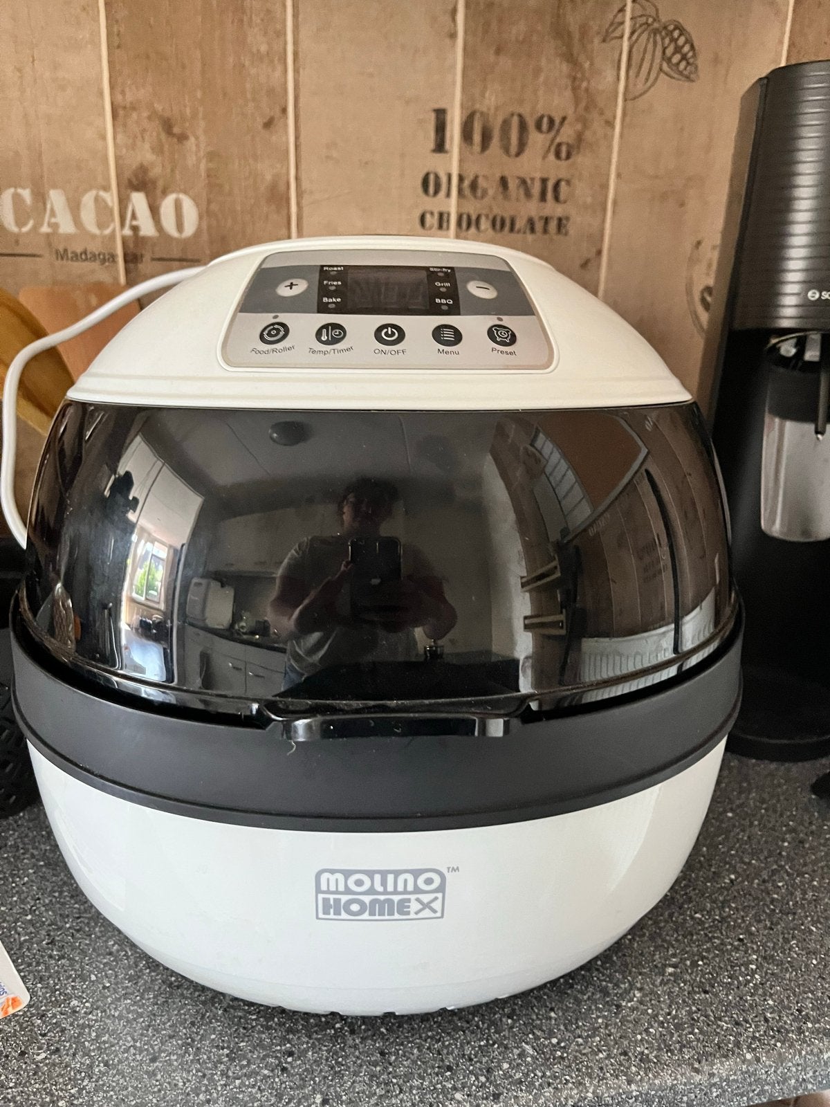 Molino Homex Airfryer - Zo goed als nieuw, Witgoed en Apparatuur, Airfryers, Ophalen, Zo goed als nieuw, Airfryer
