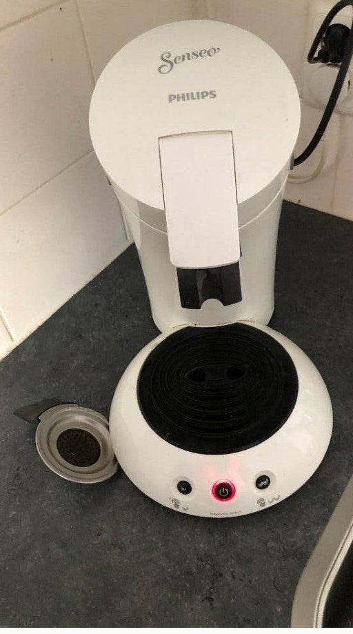Philips Senseo koffiezetapparaat - Wit, Witgoed en Apparatuur, Ophalen, Koffiepads en cups, Gebruikt, Koffiemachine