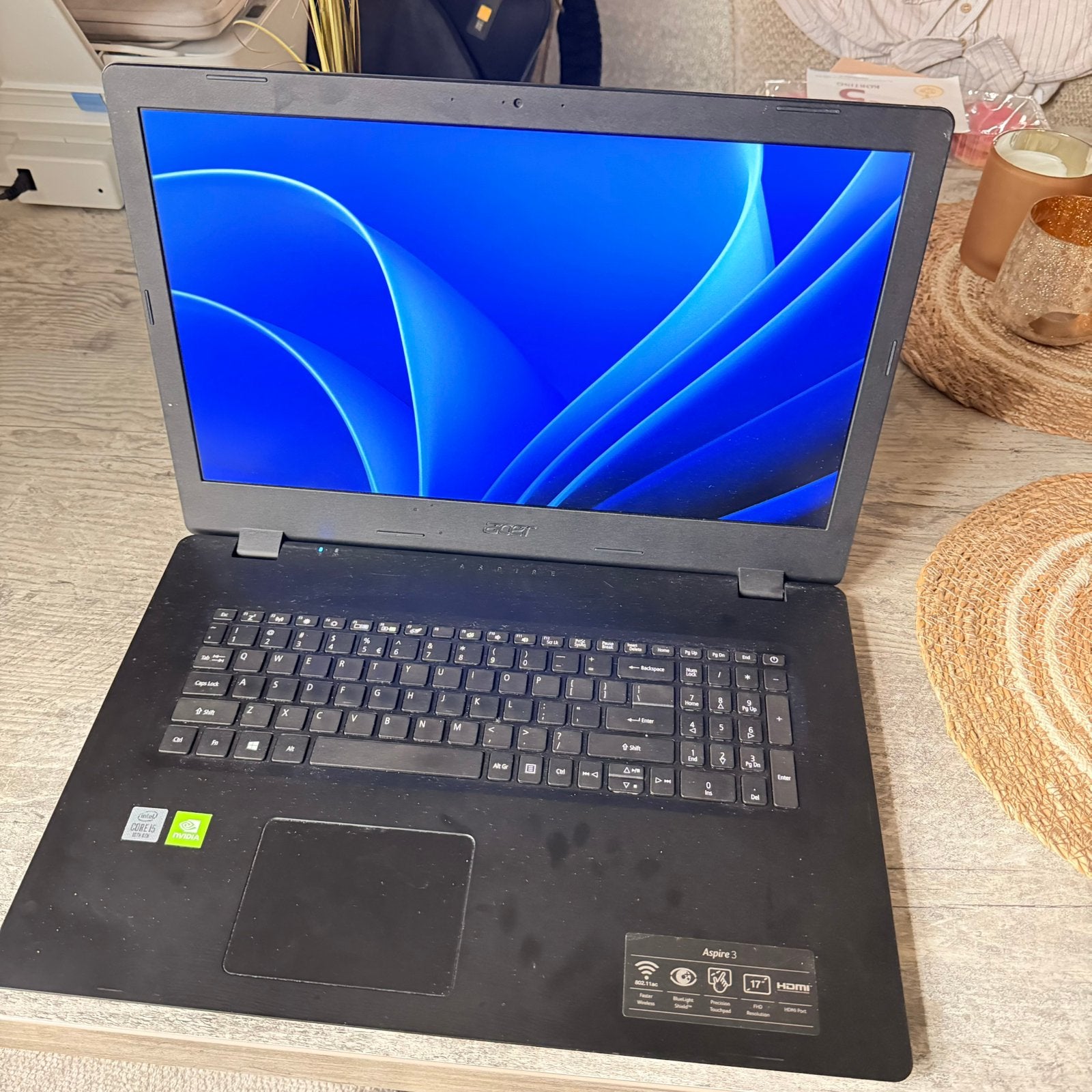 Acer Aspire 3 A317-51G Laptop - 17 inch, NVIDIA GPU, Computers en Software, Windows Laptops, Ophalen, Gebruikt, Met videokaart