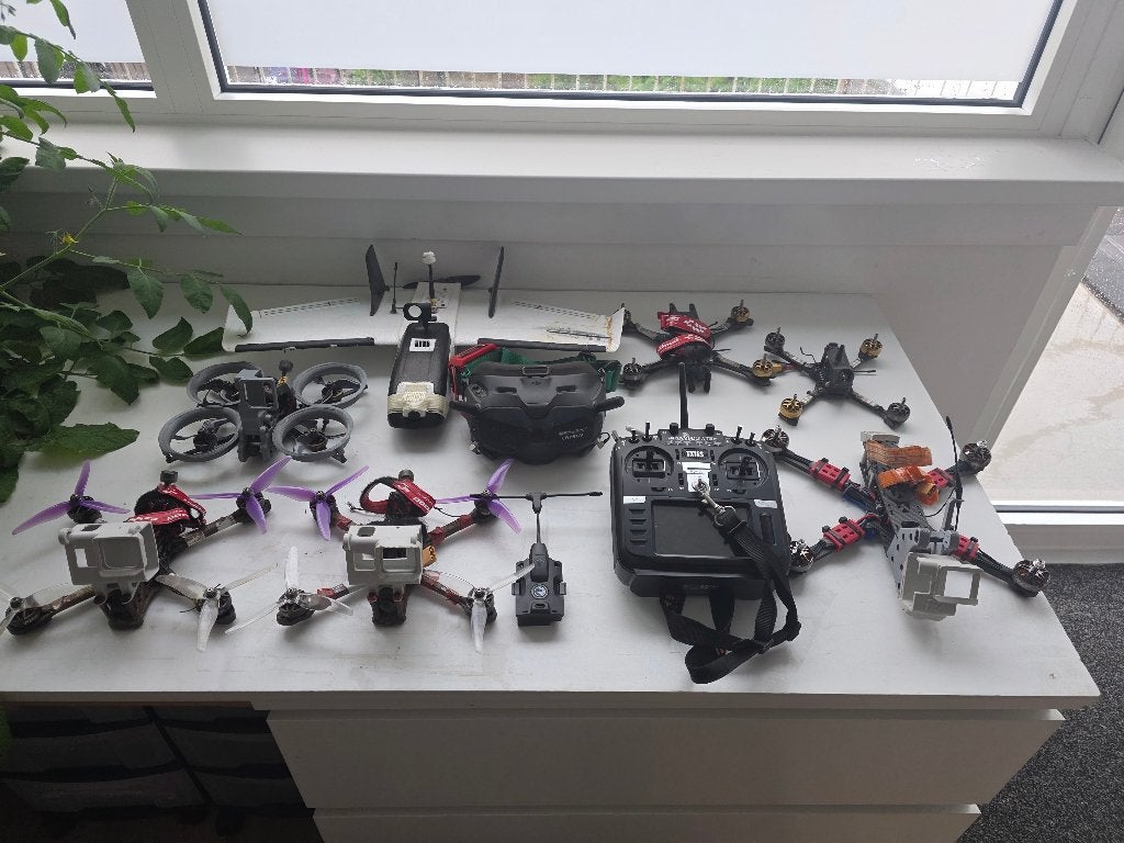 Complete drone/wing FPV set, Audio, Tv en Foto, Ophalen, Gebruikt, Overige merken, Standaard kwaliteit