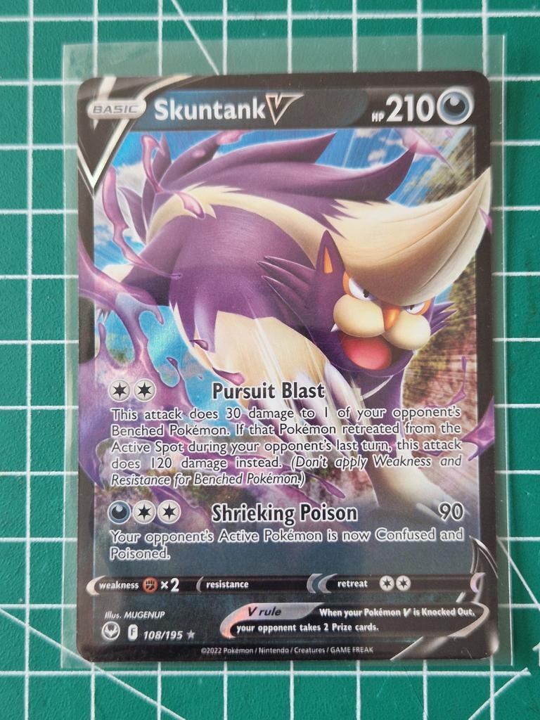 pokemon kaart, Skuntank, #108/195, Ophalen of Verzenden, Zo goed als nieuw