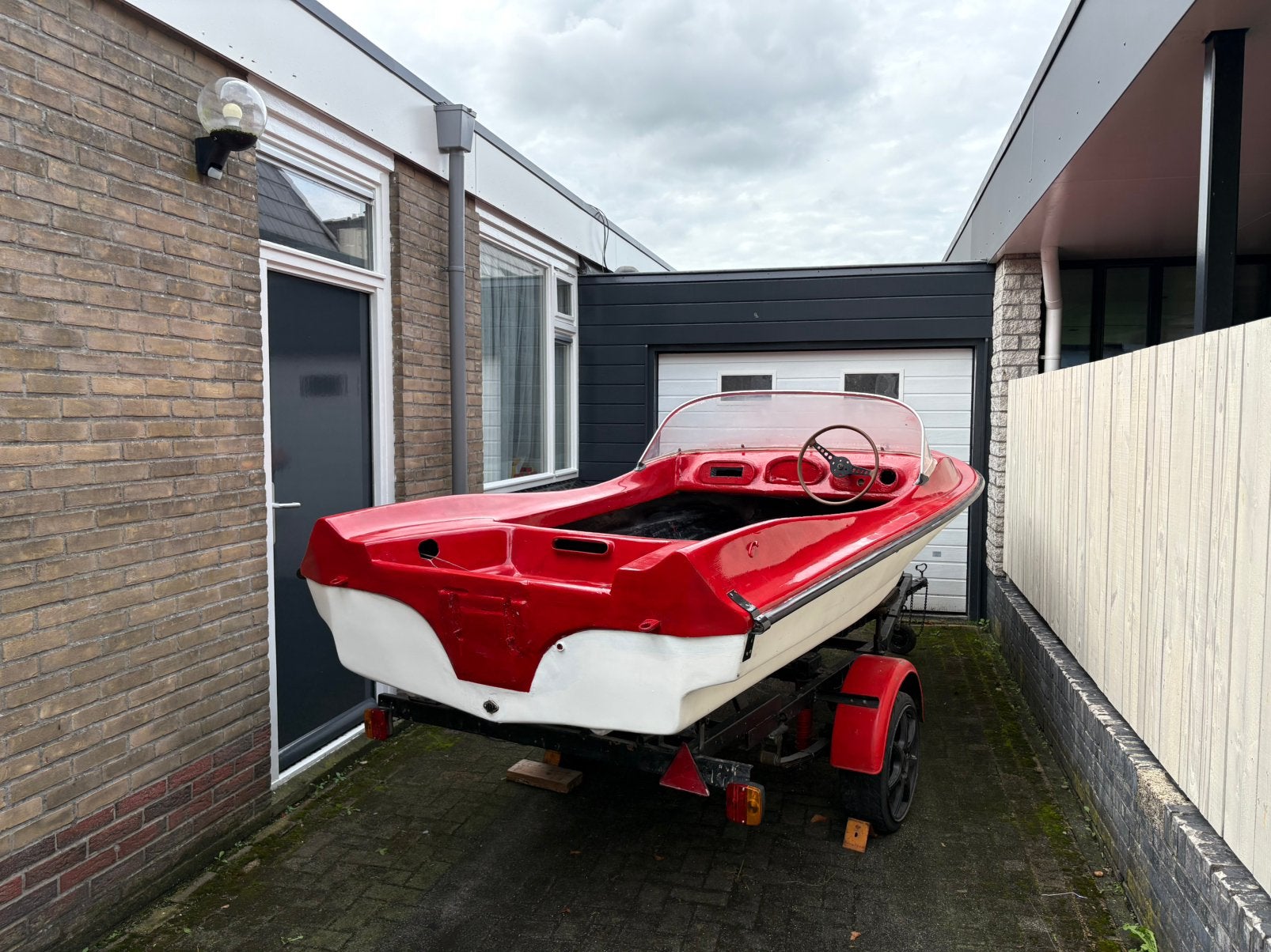 Retro Speedboot met 40pk mercury en trailer MOET NU WEG!!!, Watersport en Boten, Ophalen, Gebruikt, Motor en Techniek, Motorboot