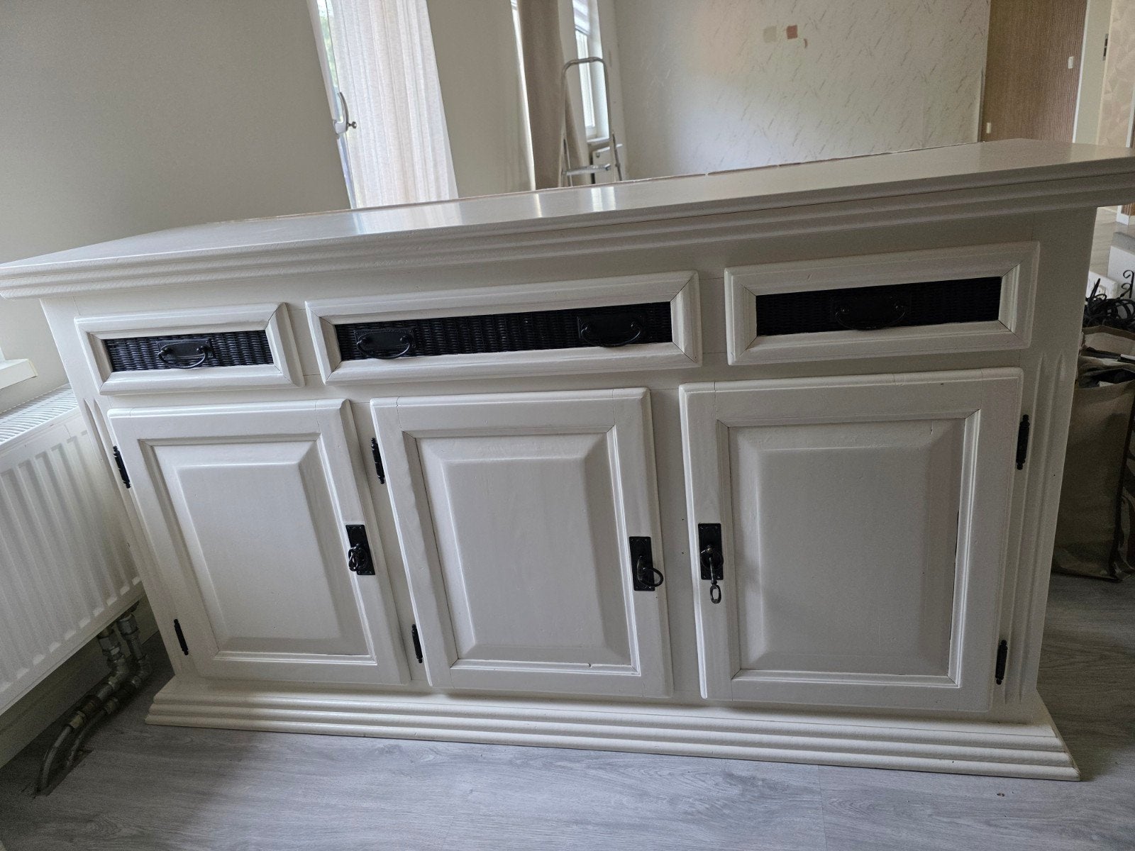 Wit dressoir, 161x50x88 cm, gratis af te halen, Ophalen, Gebruikt, Met lade(s), 150 tot 200 cm