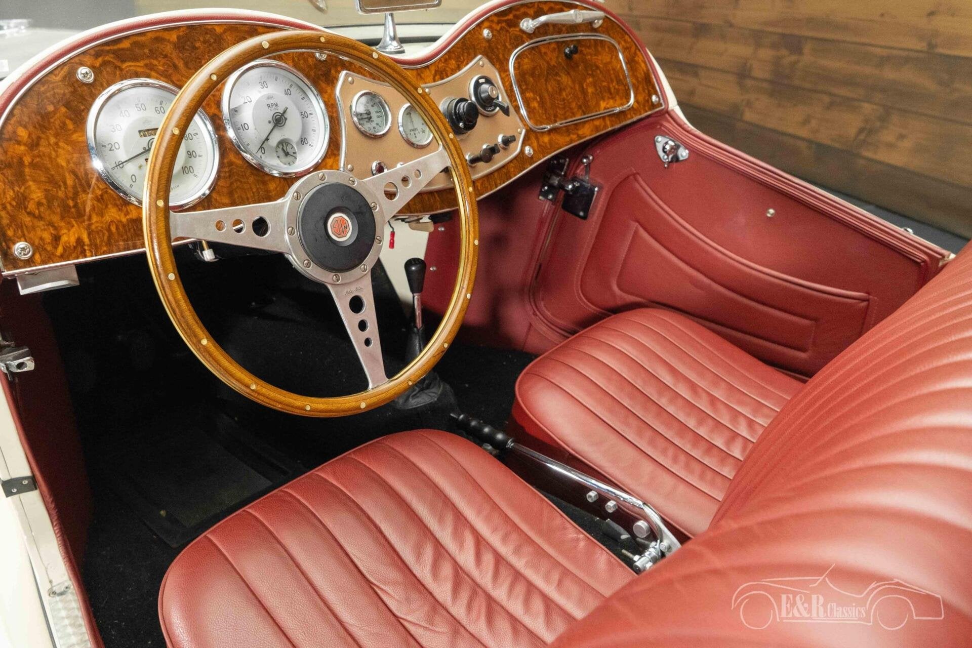 MG TD Cabriolet | 1953, Auto's, Oldtimers, Lederen bekleding, Achterwielaandrijving, 54 pk, Overige carrosserieën